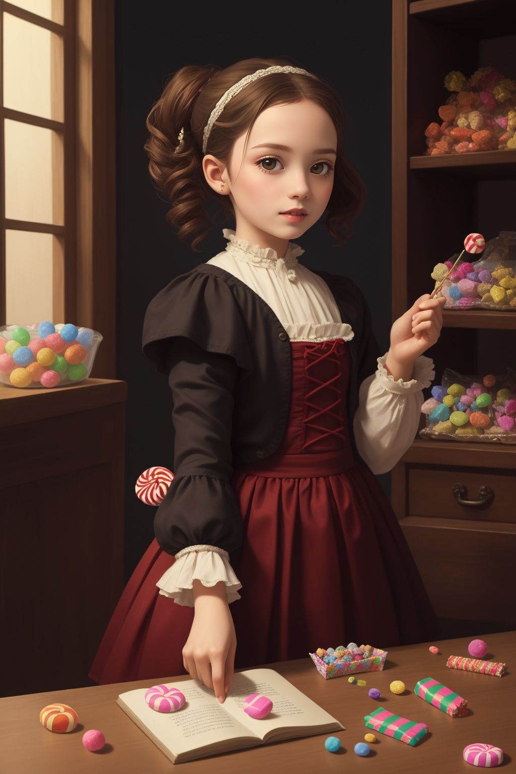 girl with candy on Tensor.Art