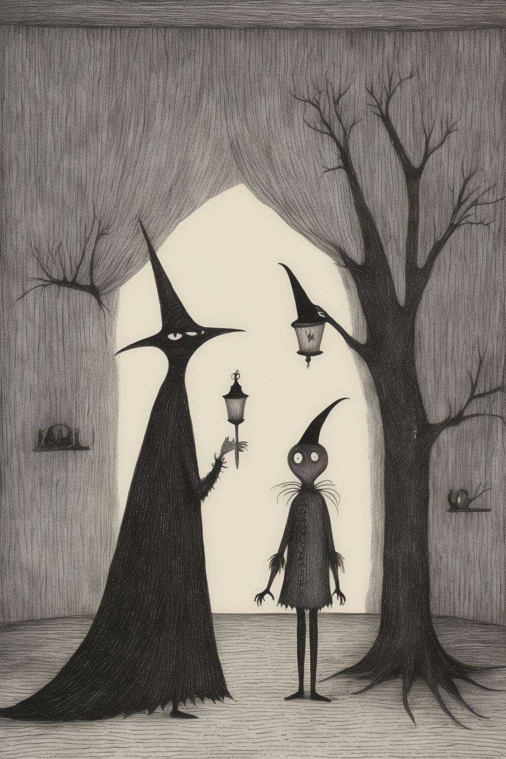 Edward Gorey Style - in the style of edward gorey. Conclusion; These five chapters,  written in the style of Edward Gorey,...