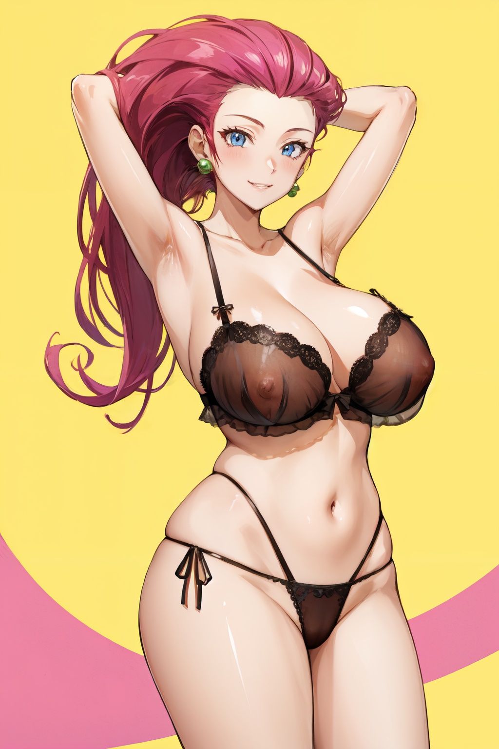 jessie pokemon,  large breasts,  see-through on Tensor.Art