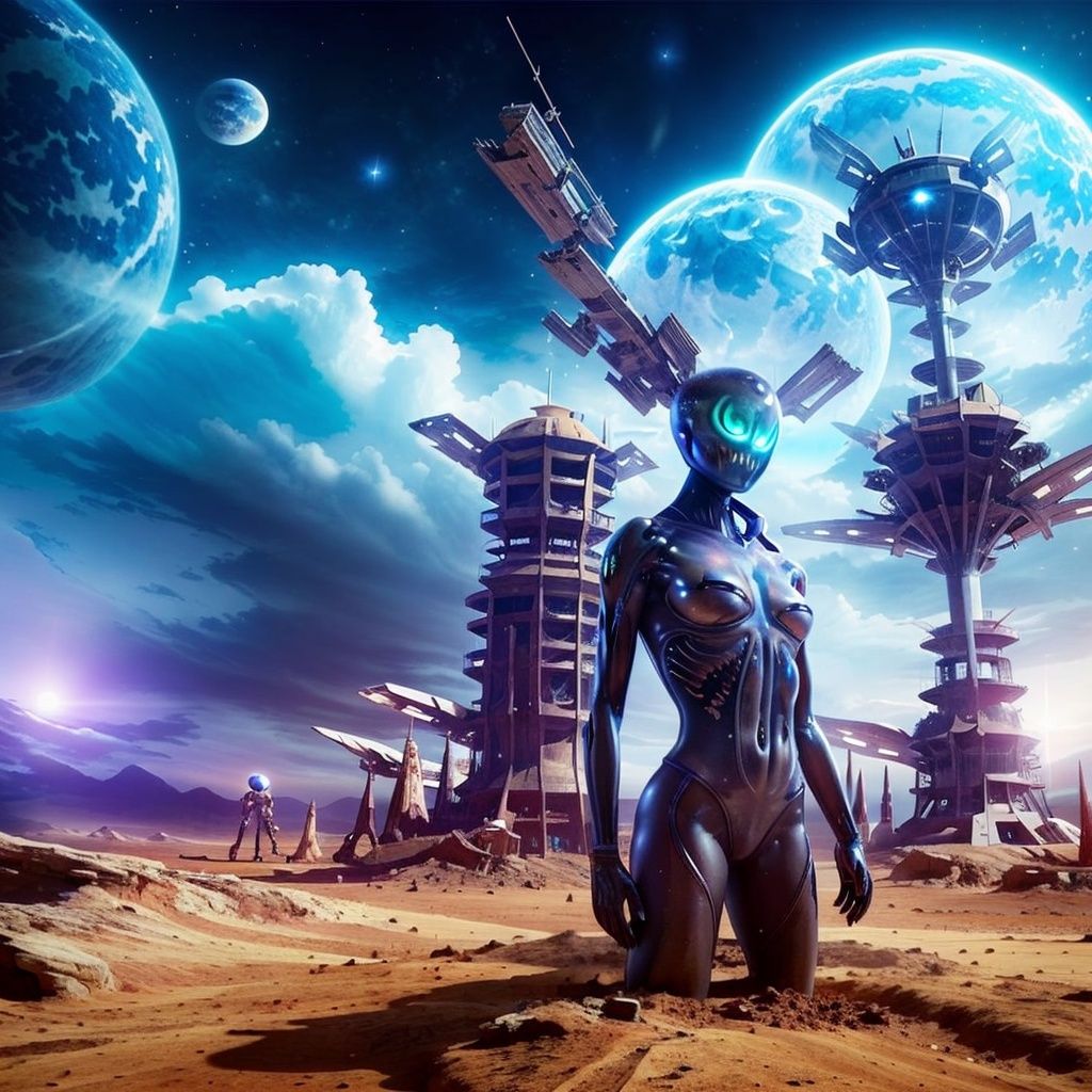 alien planet，1 girl，astronaut,<lora:99586ccc9bc213bb377b1a4581dcb6ca1b9da646e6fe0c9380bc8b9a6ef0225a:0.6>