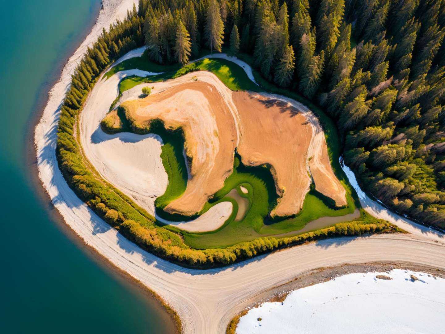 Aerial,  fields,  forest on Tensor.Art