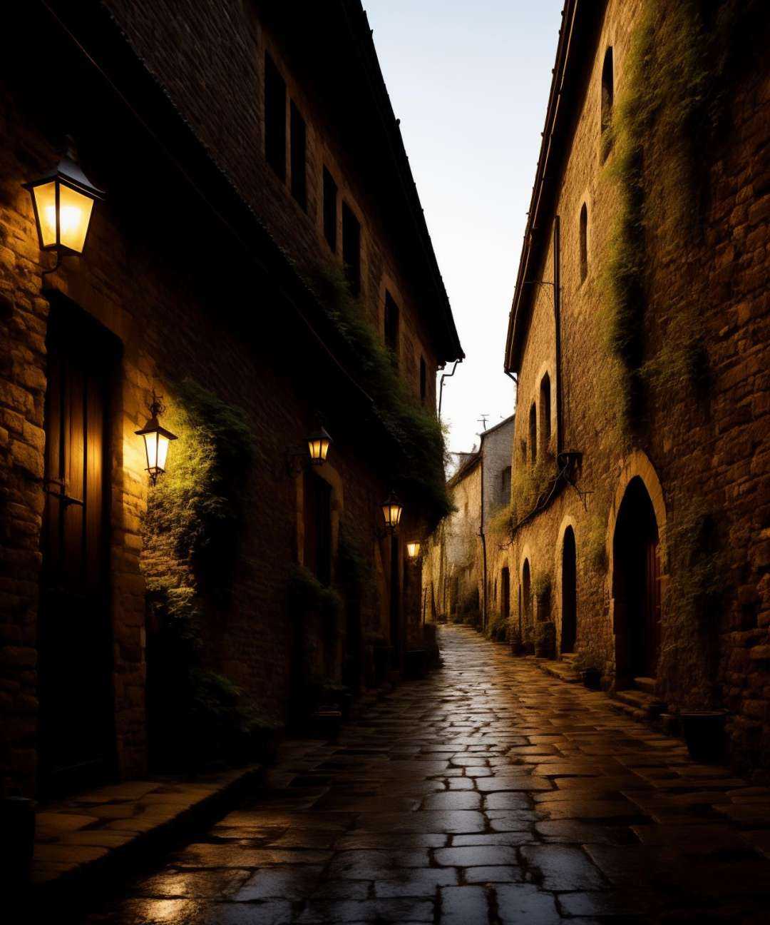 medieval alley on Tensor.Art