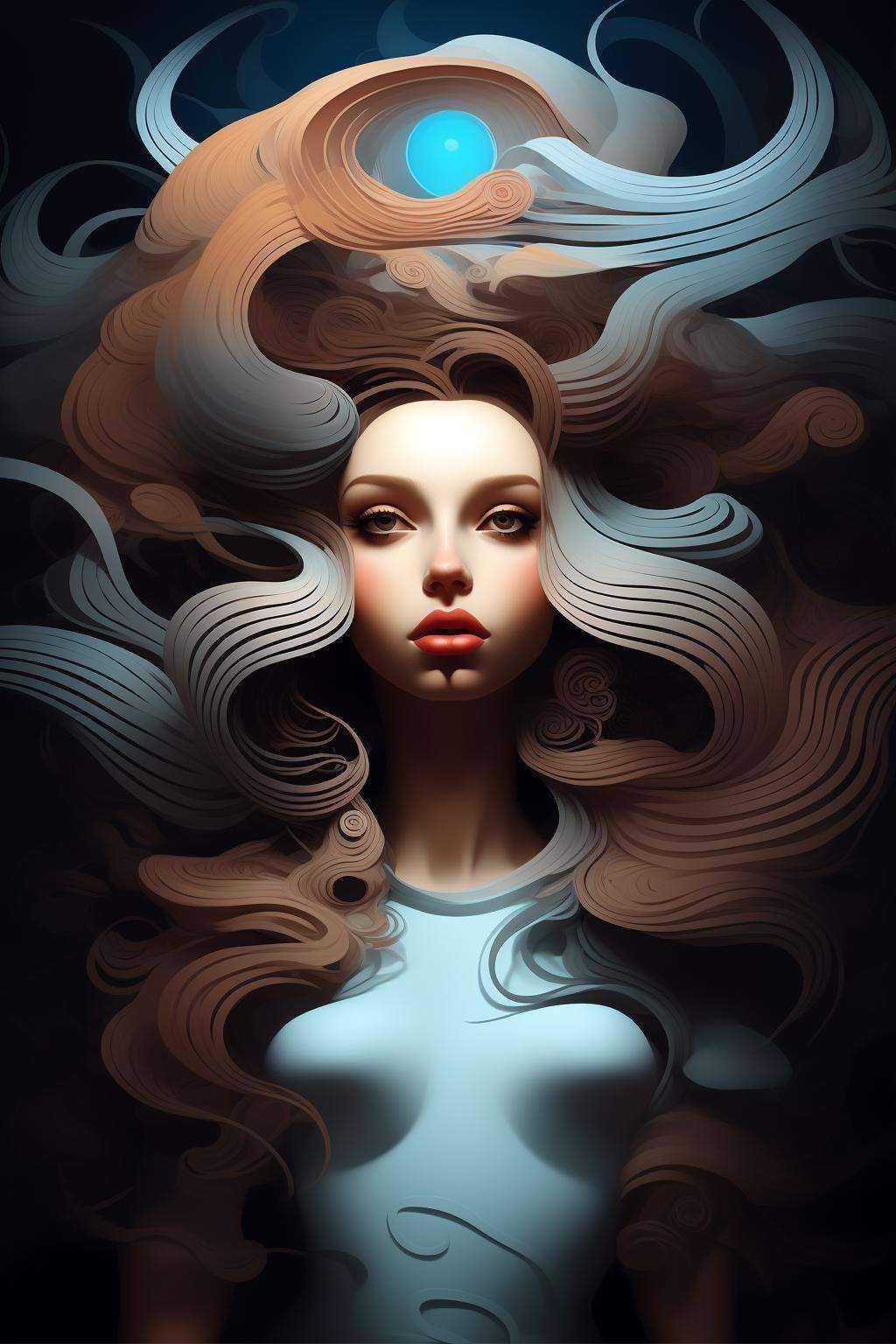 girl,  surreal art on Tensor.Art