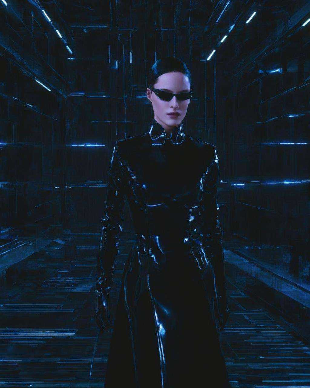 cyber matrix elegance:0.4,  digital divinity:0.3,  glitched artistry:0.3 on Tensor.Art