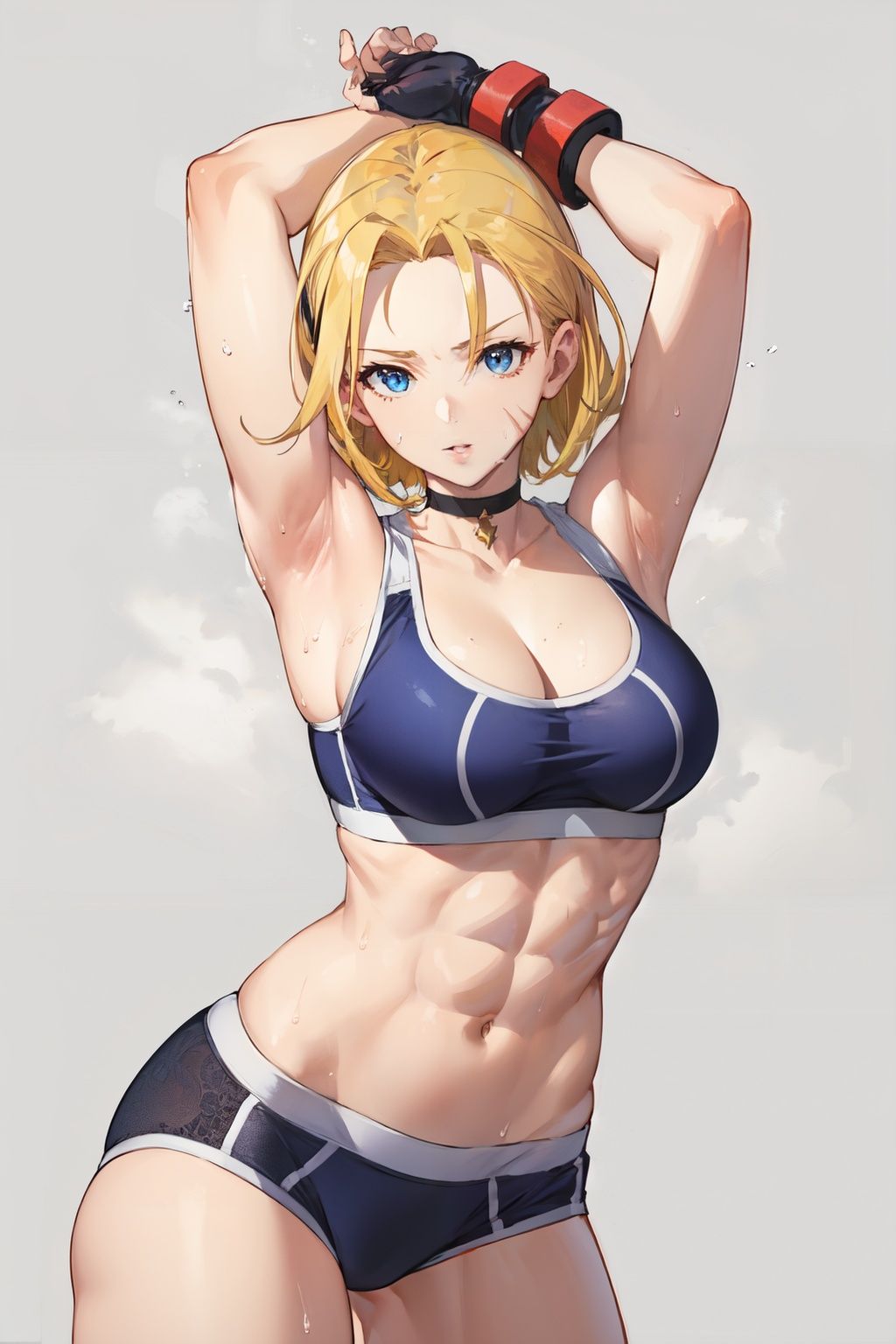 cammy sf6,  armpits,  choker on Tensor.Art