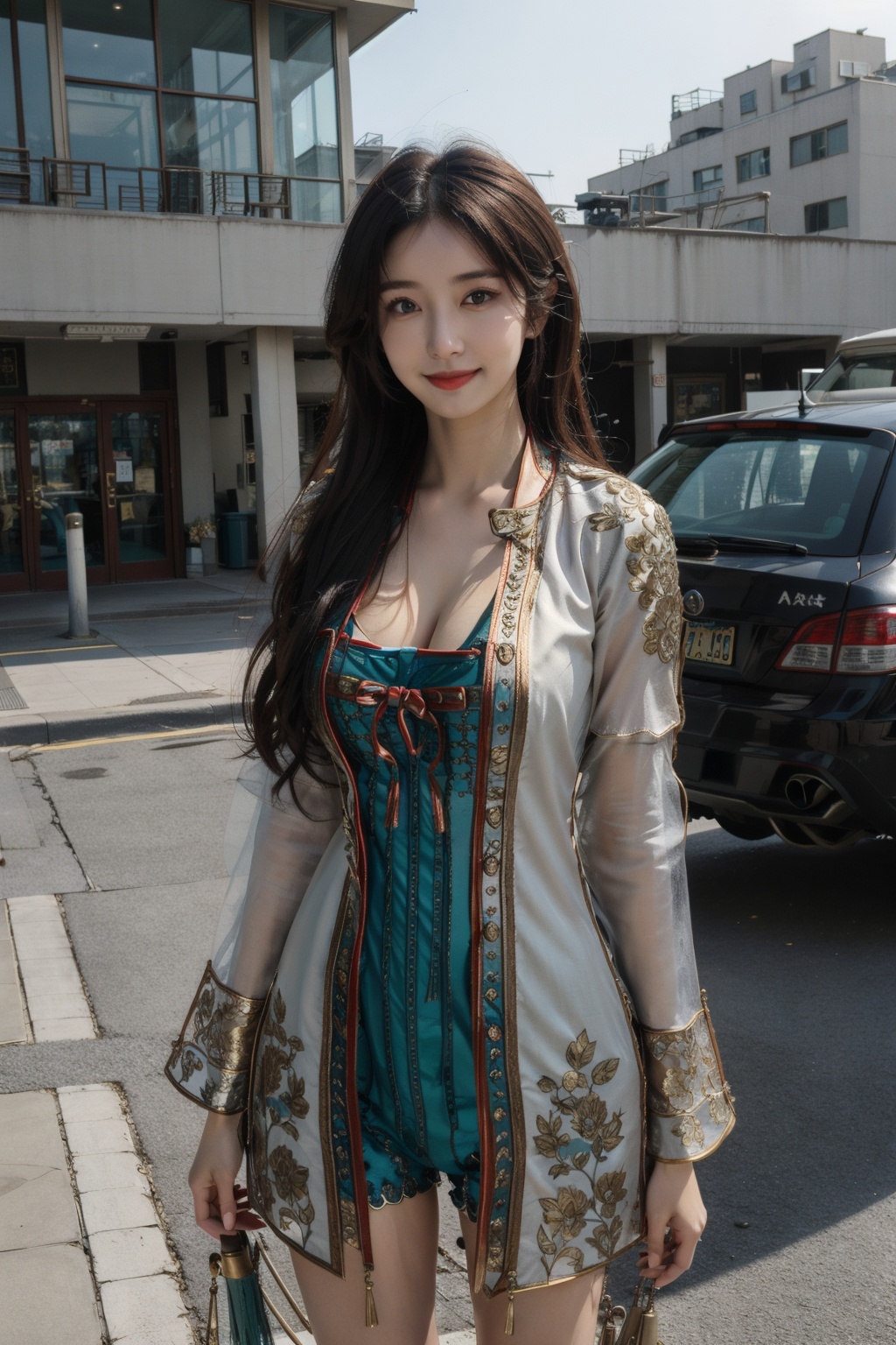 gufeng,  upper body,  standing on Tensor.Art
