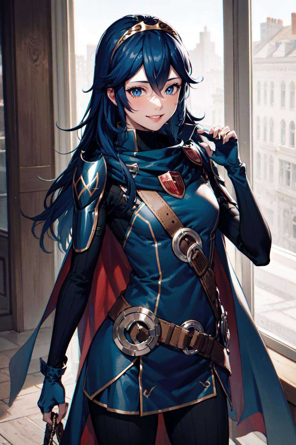 1girl,  blue hair,  blue eyes on Tensor.Art