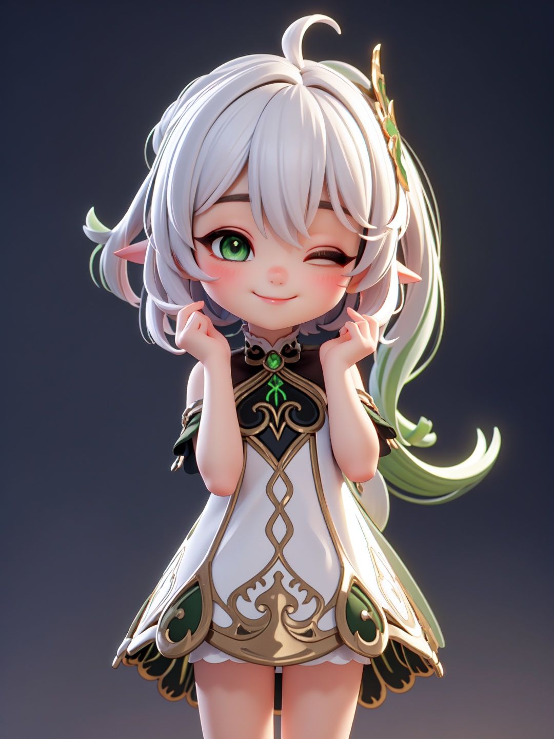 nahida \(genshin impact\),  chibi,  3d on Tensor.Art