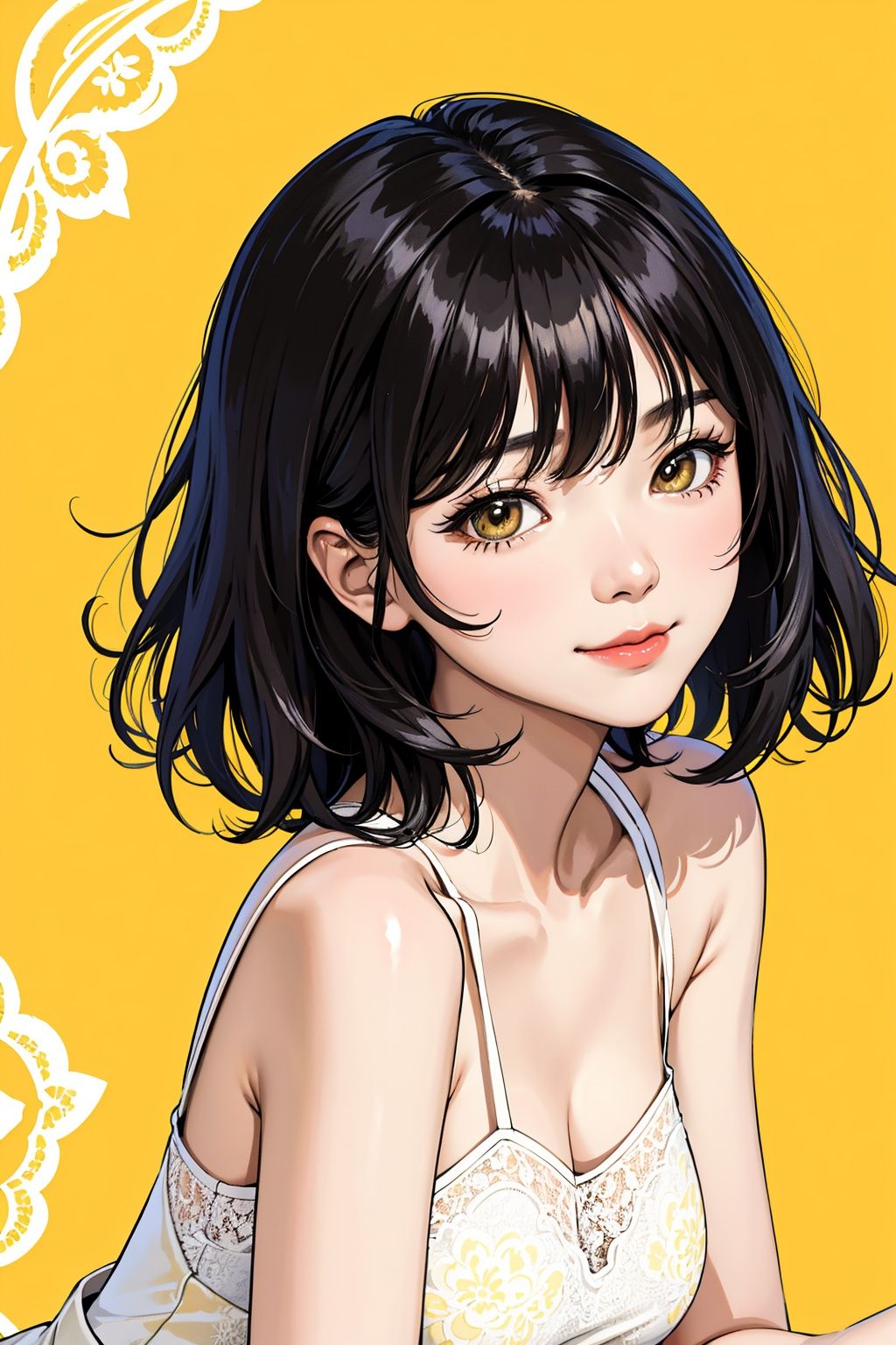 asian woman,  medium hair,  close-up by Sena on Tensor.Art