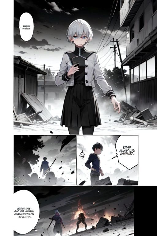 manga,  1girl,  loli on Tensor.Art