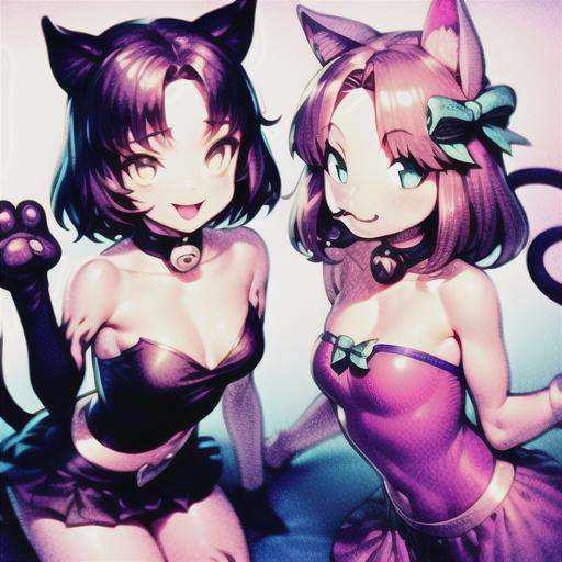 2girls,  looking at viewer,  smile on Tensor.Art