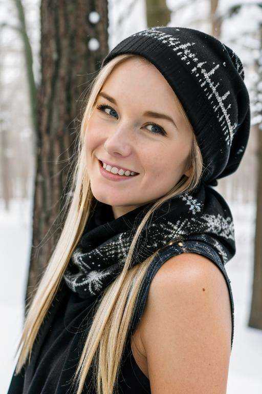 head and shoulder shot,  a portrait of a beauty wo_jewel01,  black sleeveless dress with a scarf on Tensor.Art