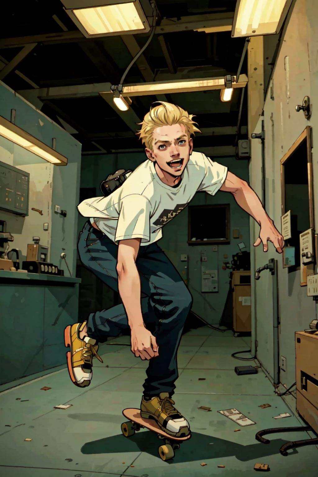 1boy,  slim young male,  short blond by Mytee on Tensor.Art