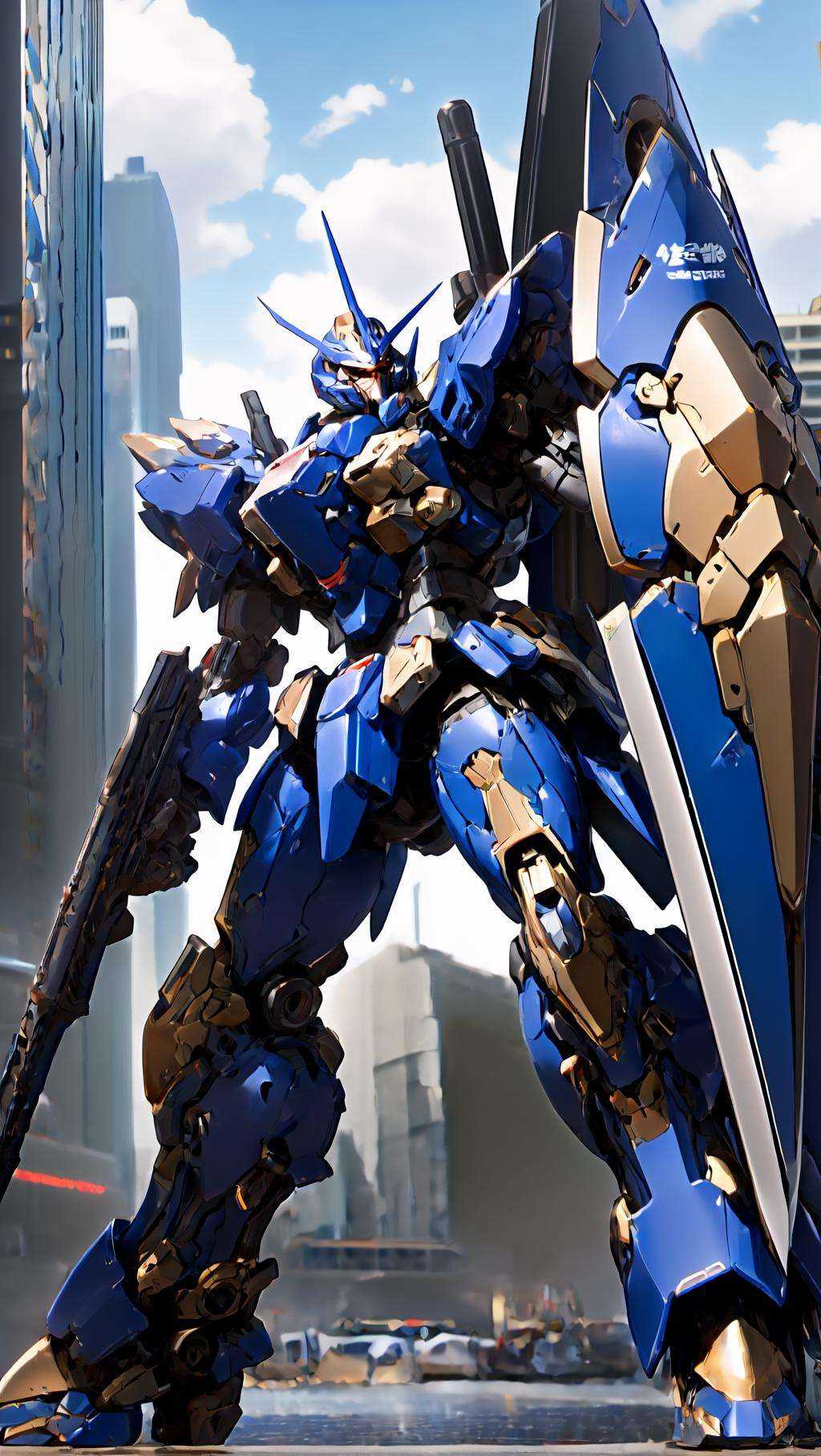 sky,  cloud,  holding_weapon on Tensor.Art