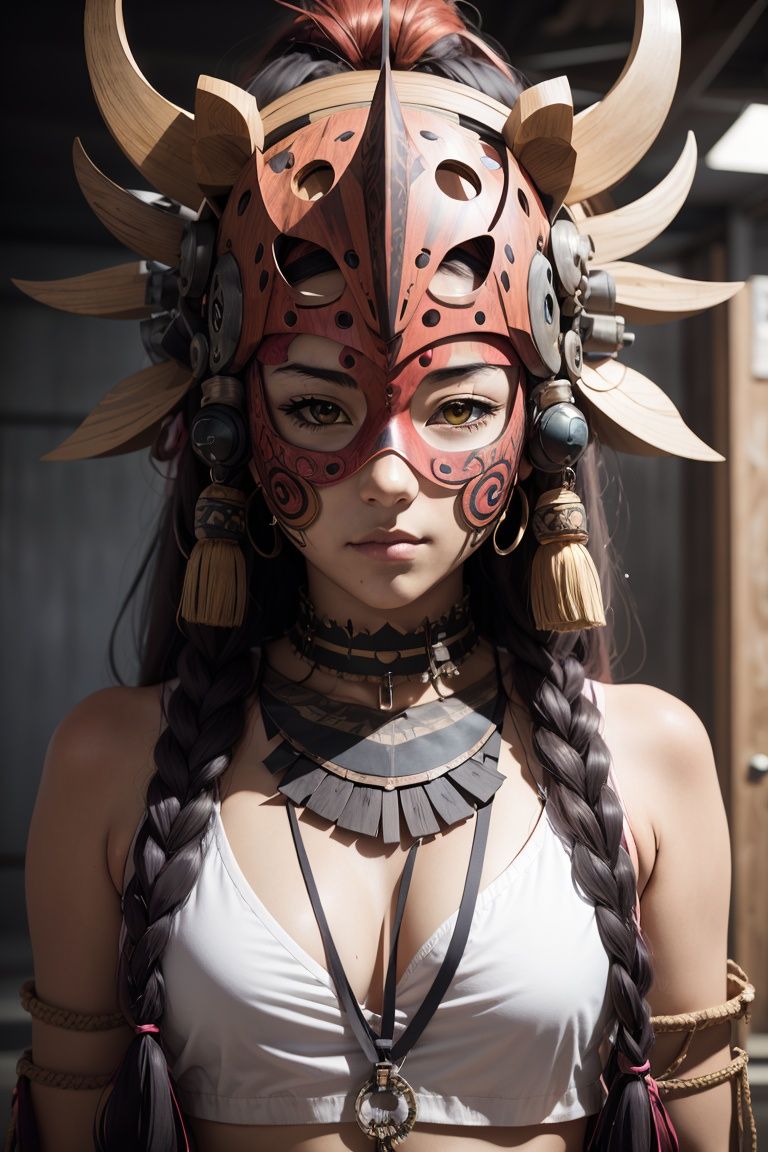 cibertribal,  mask_Lion on Tensor.Art