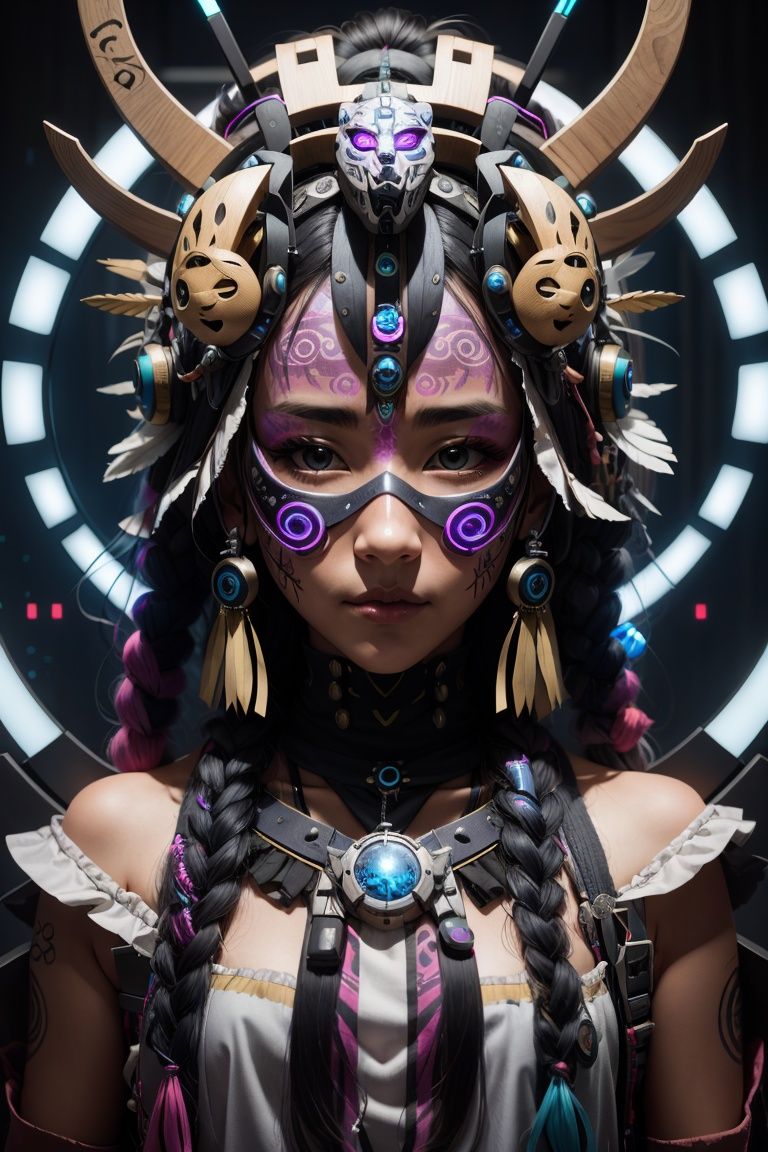 bioluminic [ JP ],  helix portal,  portrait by  🆁⚠🆄🅱🆈 on Tensor.Art