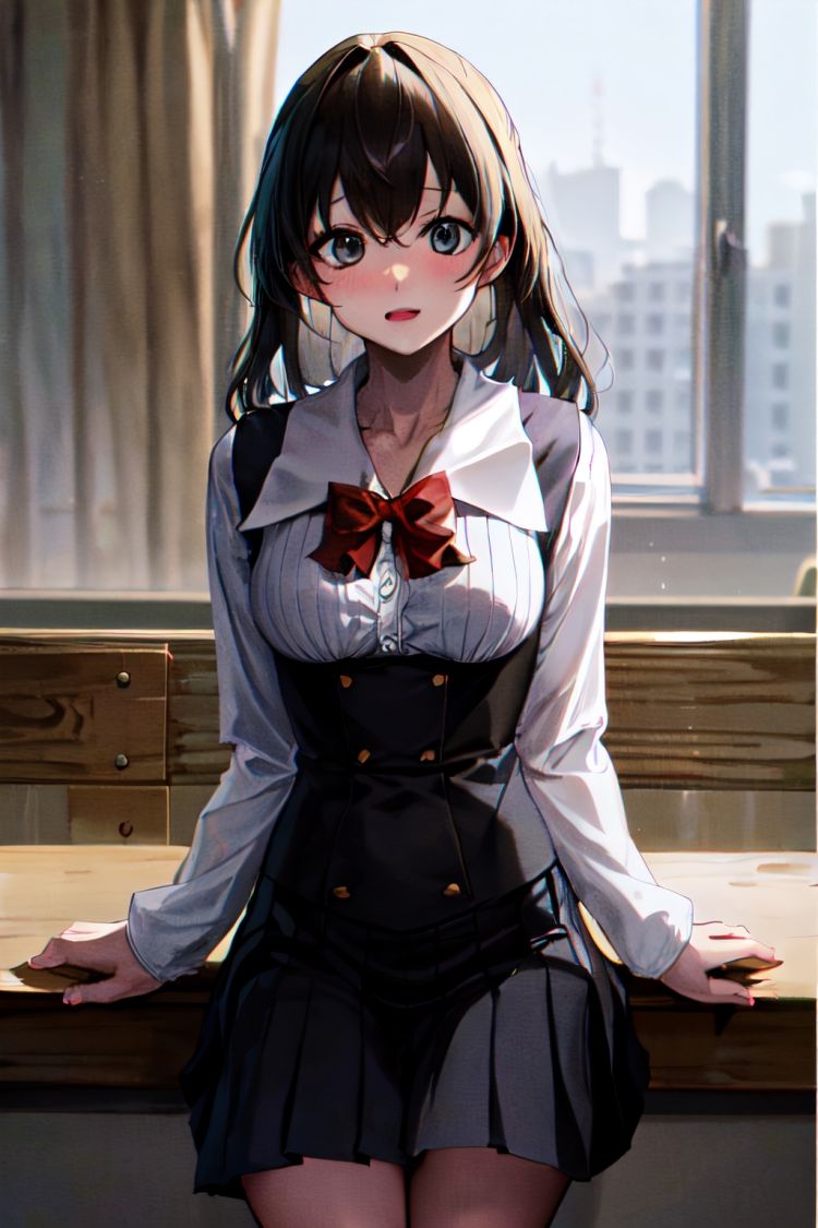 Sekai Saionji/ 西園寺世界| School Days by Silrow on Tensor.Art