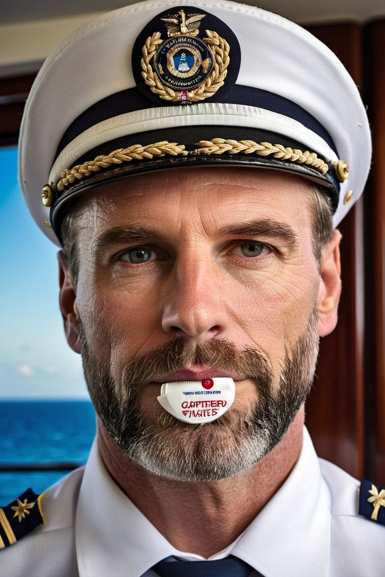 Generate a portrait photo of the most ordinary captain of a cruise ship,  sharp-focus,  highly detailed on Tensor.Art