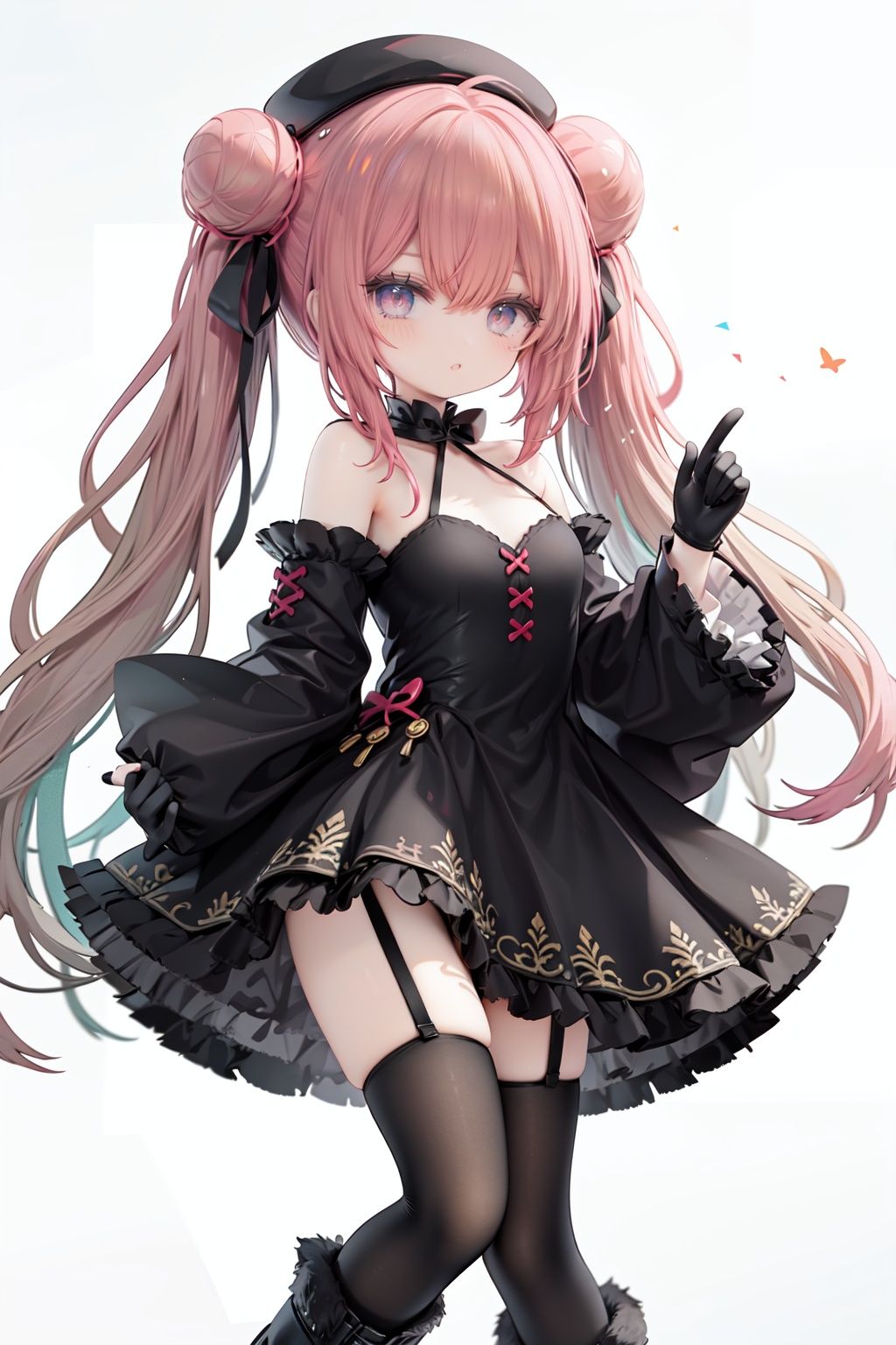 1girl,  dress,  double bun on Tensor.Art