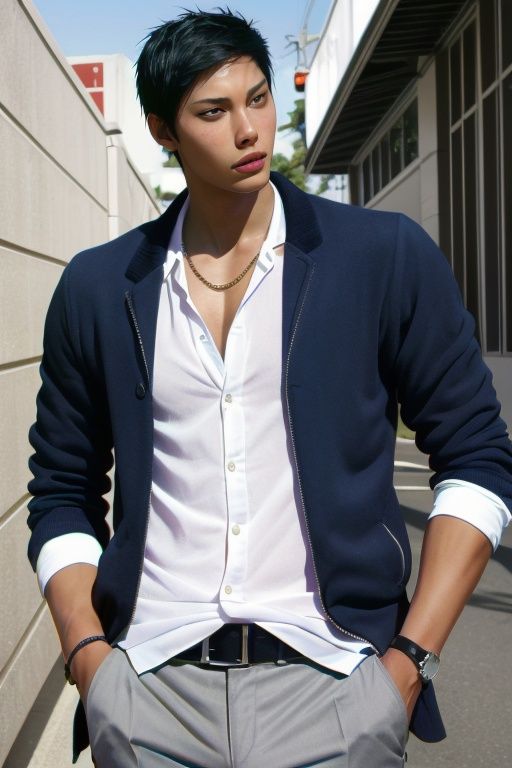 Realistic,  Handsome Aomine Daiki ,  bulge by Mikiwazang on Tensor.Art