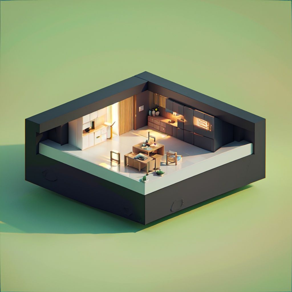 masterpiece,high quality,low poly style,simple background,isometric view,__人文景观-建筑__,__人文景观-室外__