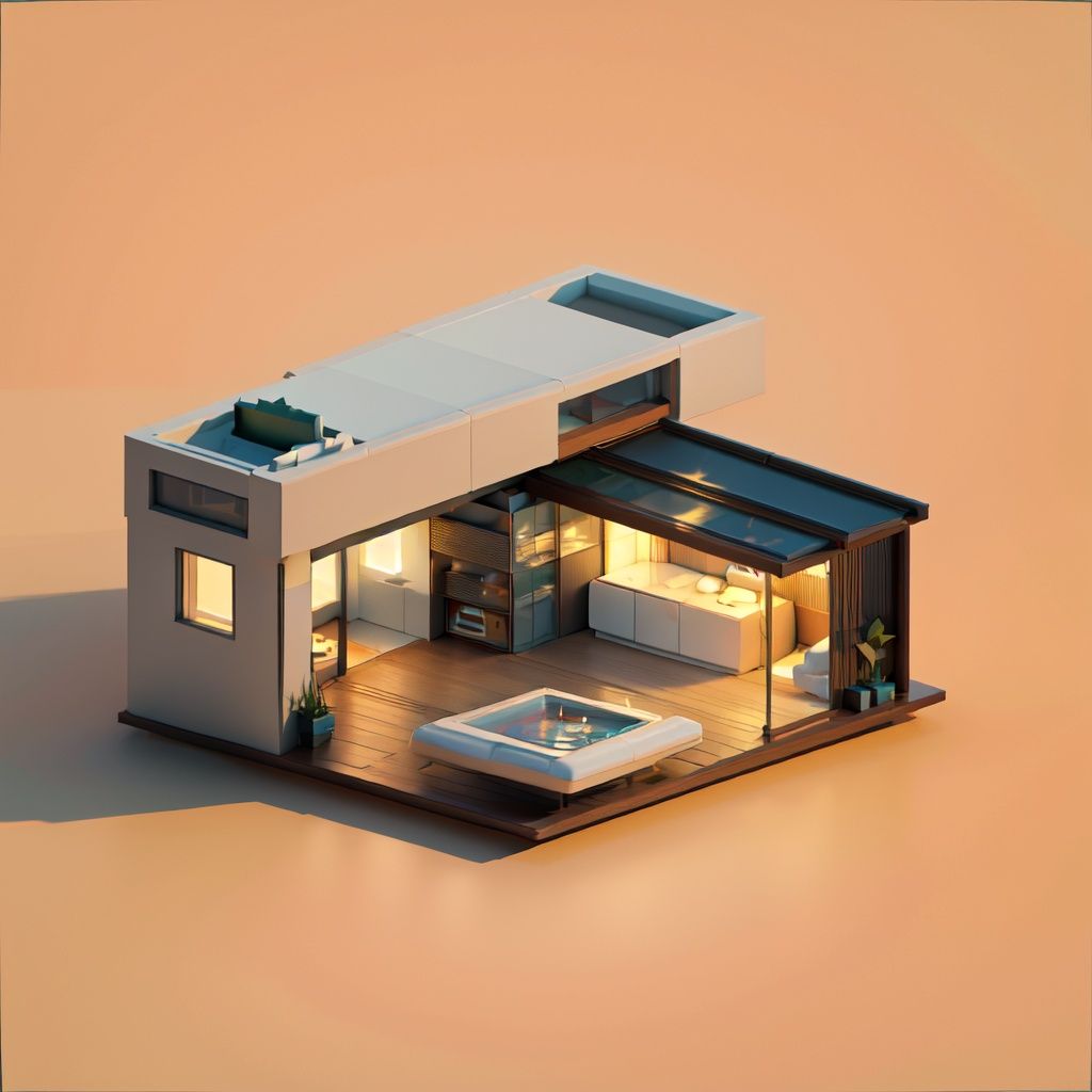 masterpiece,high quality,low poly style,simple background,isometric view,__人文景观-建筑__,__人文景观-室外__