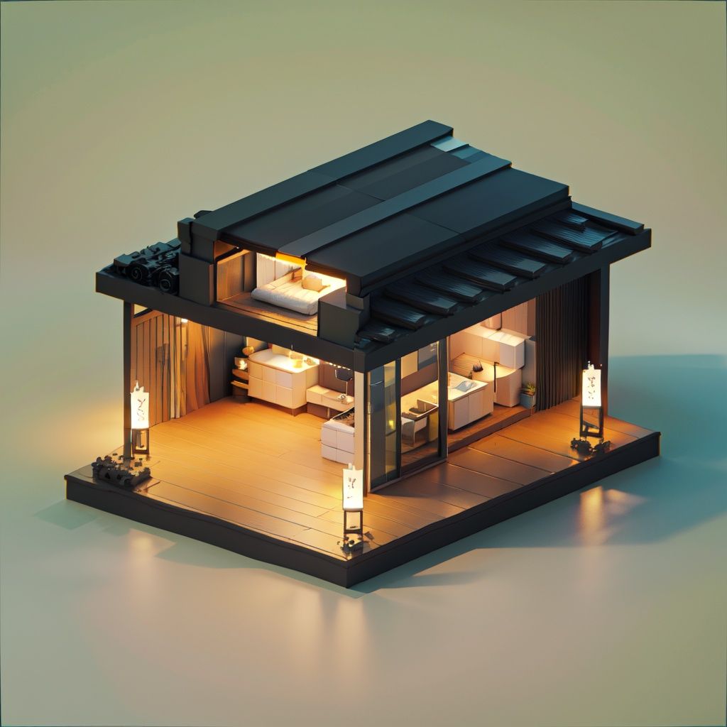 masterpiece,high quality,low poly style,simple background,isometric view,__人文景观-建筑__,__人文景观-室外__