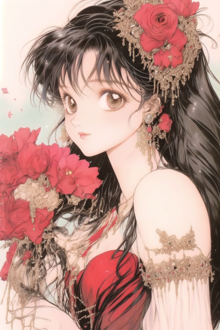 「玉软花柔」➤90年代早古少女漫画风格 by 轻舟 on Tensor.Art