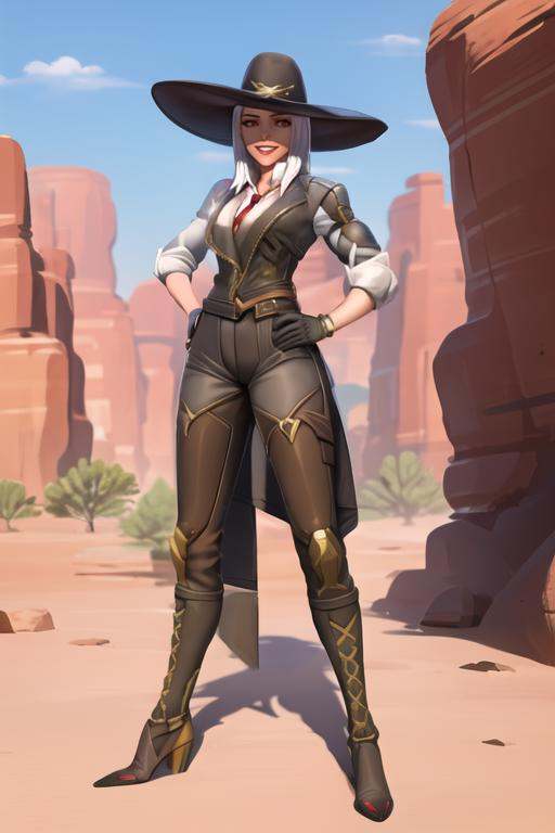 ashe,  red eyes,  solo on Tensor.Art