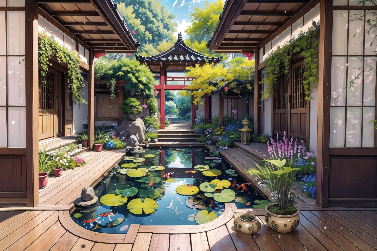 Immerse yourself in a artwork that brings to life a fantastic vortex of colors in a vibrant magical realm,  top quality,...