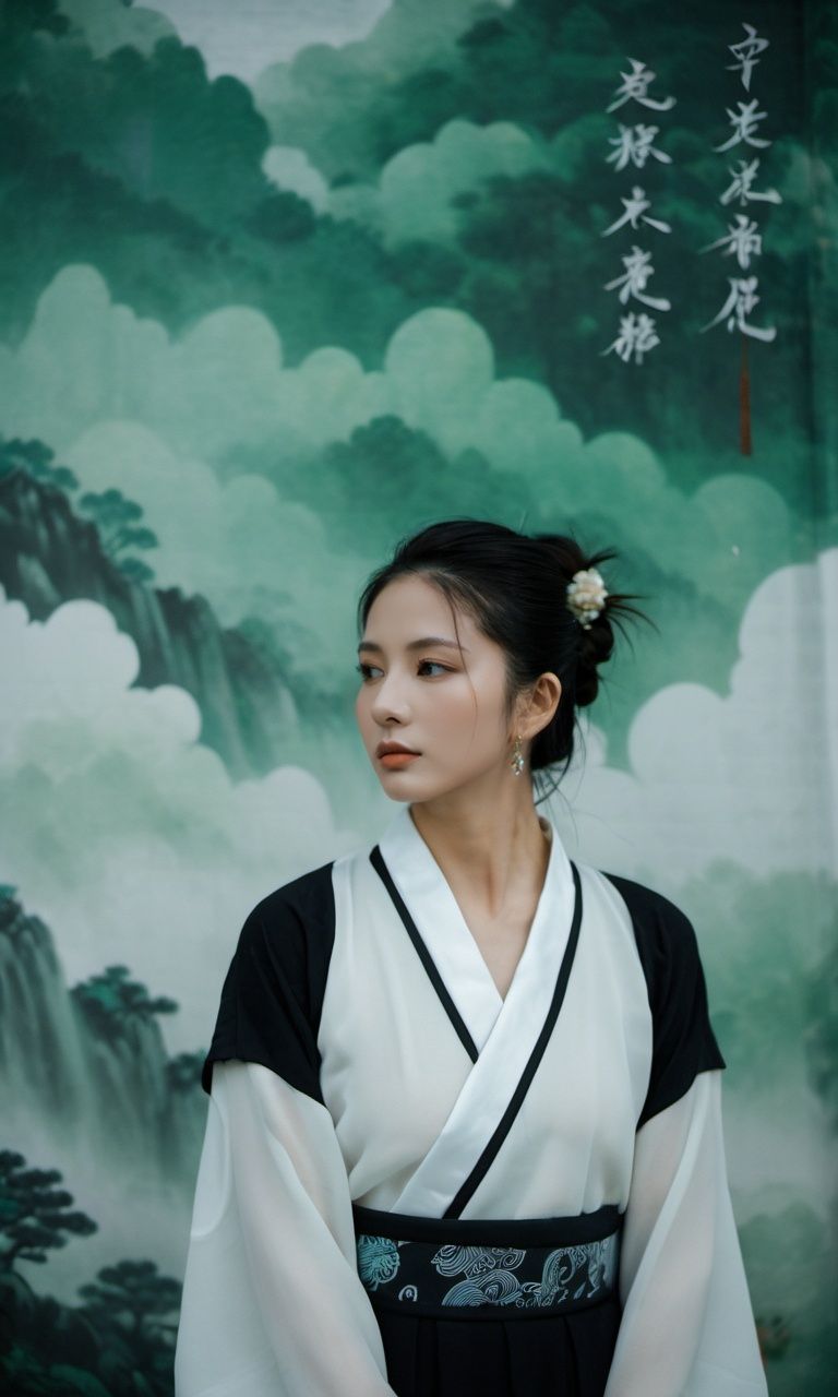 xxmixgirl,  Taoist murals in China,  in the Sky on Tensor.Art
