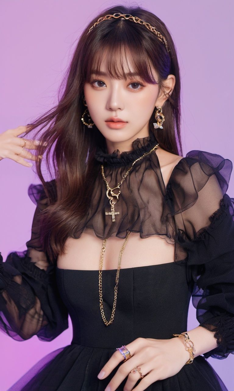 xxmixgirl,  woman in a black dress posing for a picture,  “uwu the prismatic person on Tensor.Art