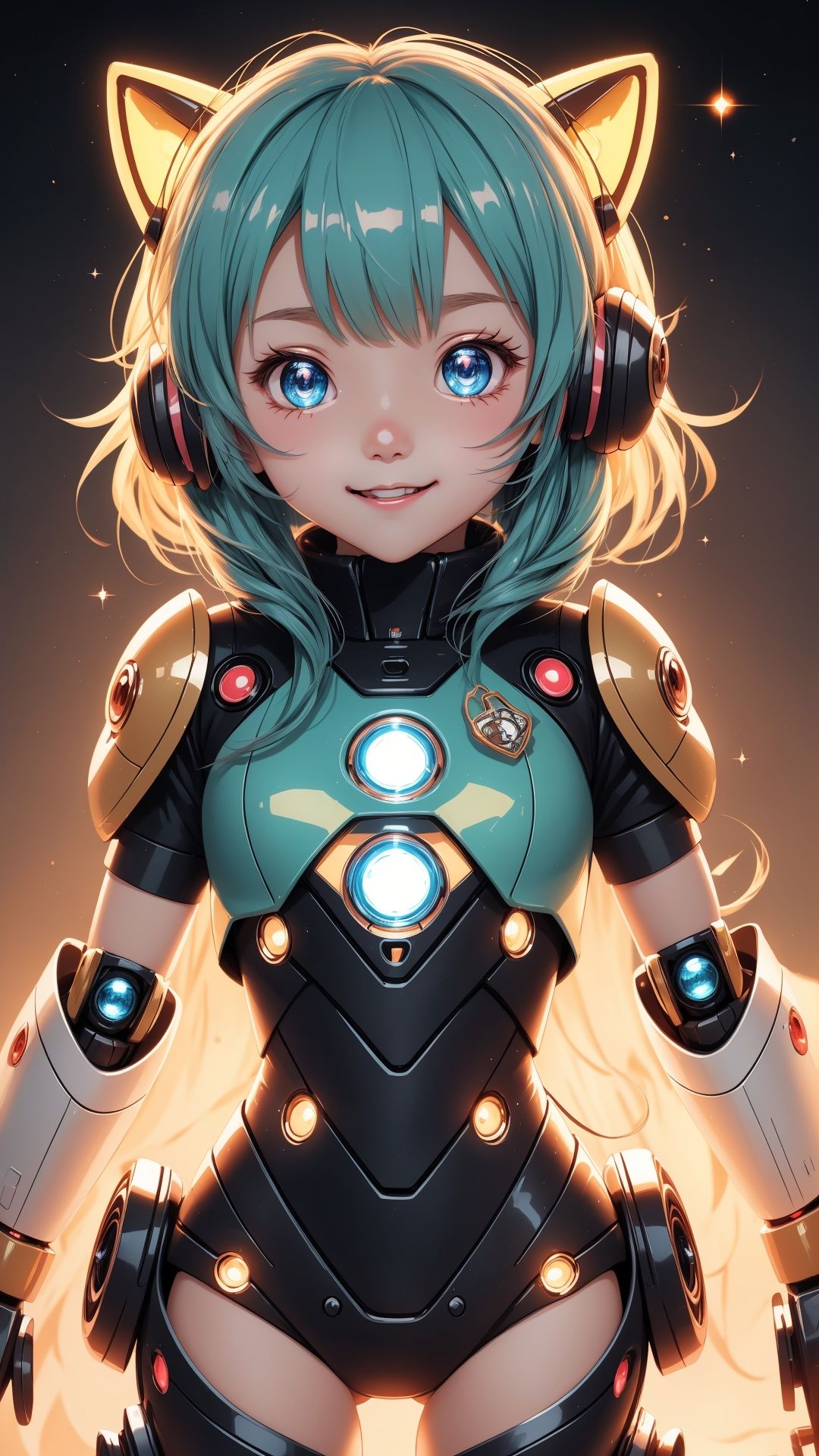 (best quality,  ultra-detailed),  Cute Chibi Robot on Tensor.Art