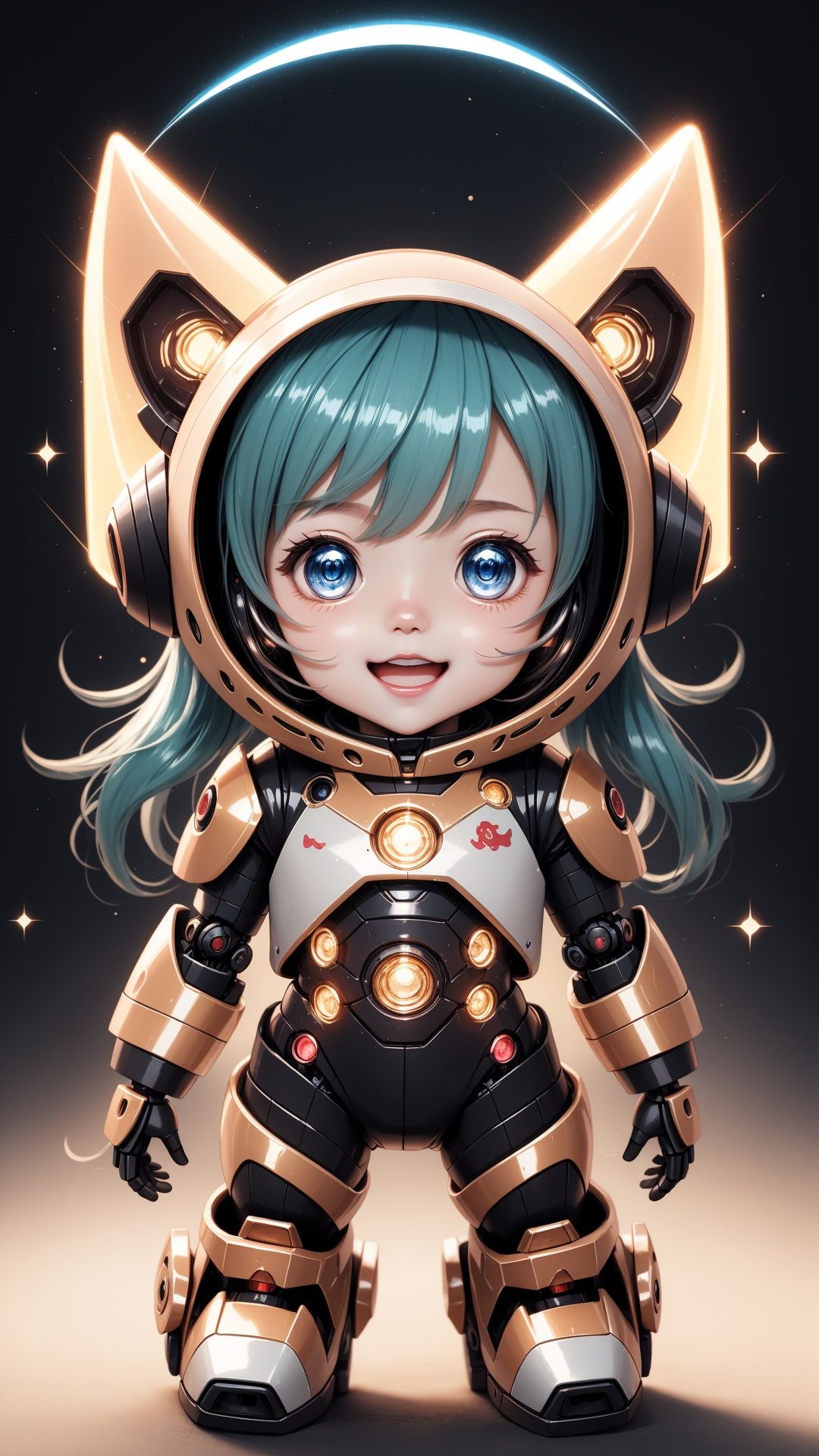 (best quality,  ultra-detailed),  Cute Chibi Robot on Tensor.Art