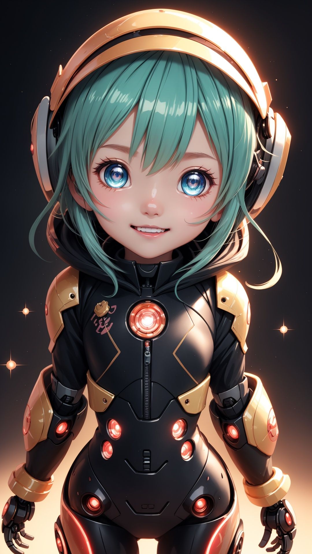(best quality,  ultra-detailed),  Cute Chibi Robot on Tensor.Art