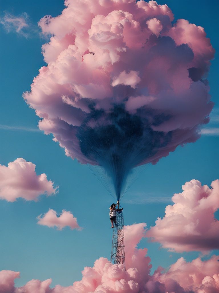 1 girl,cloud,<lora:粉云V1.0:0.8:lbw=1,0,0,0,0,0,0,0,1,1,1,1,1,1,1,1,1>,