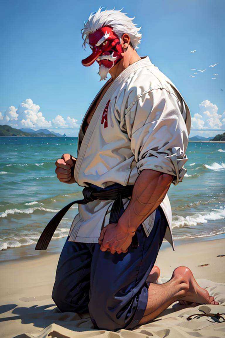 1guy,  takumakarate,  (tengu mask on Tensor.Art