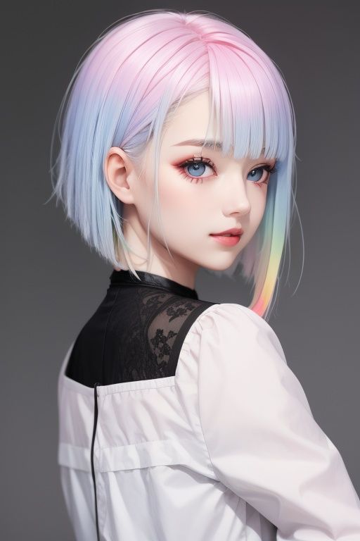 1girl,  lucy,  pastel hair on Tensor.Art
