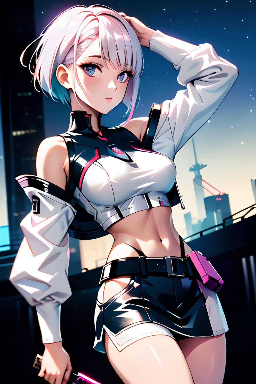 lucy \(cyberpunk\),  lucy from cyberpunk edgerunners,  1girl on Tensor.Art