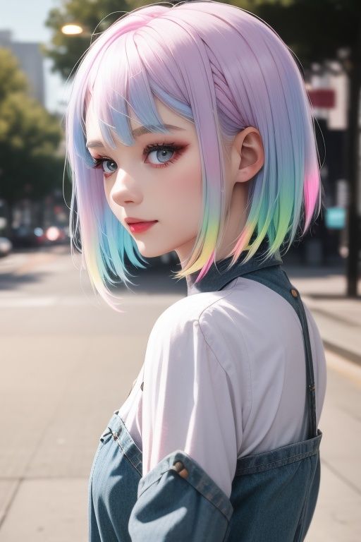 1girl,  lucy,  pastel hair on Tensor.Art