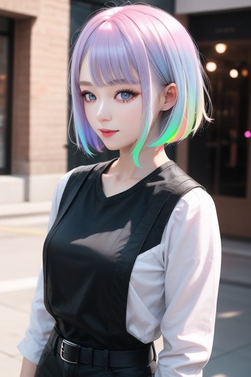 1girl,  lucy,  pastel hair on Tensor.Art