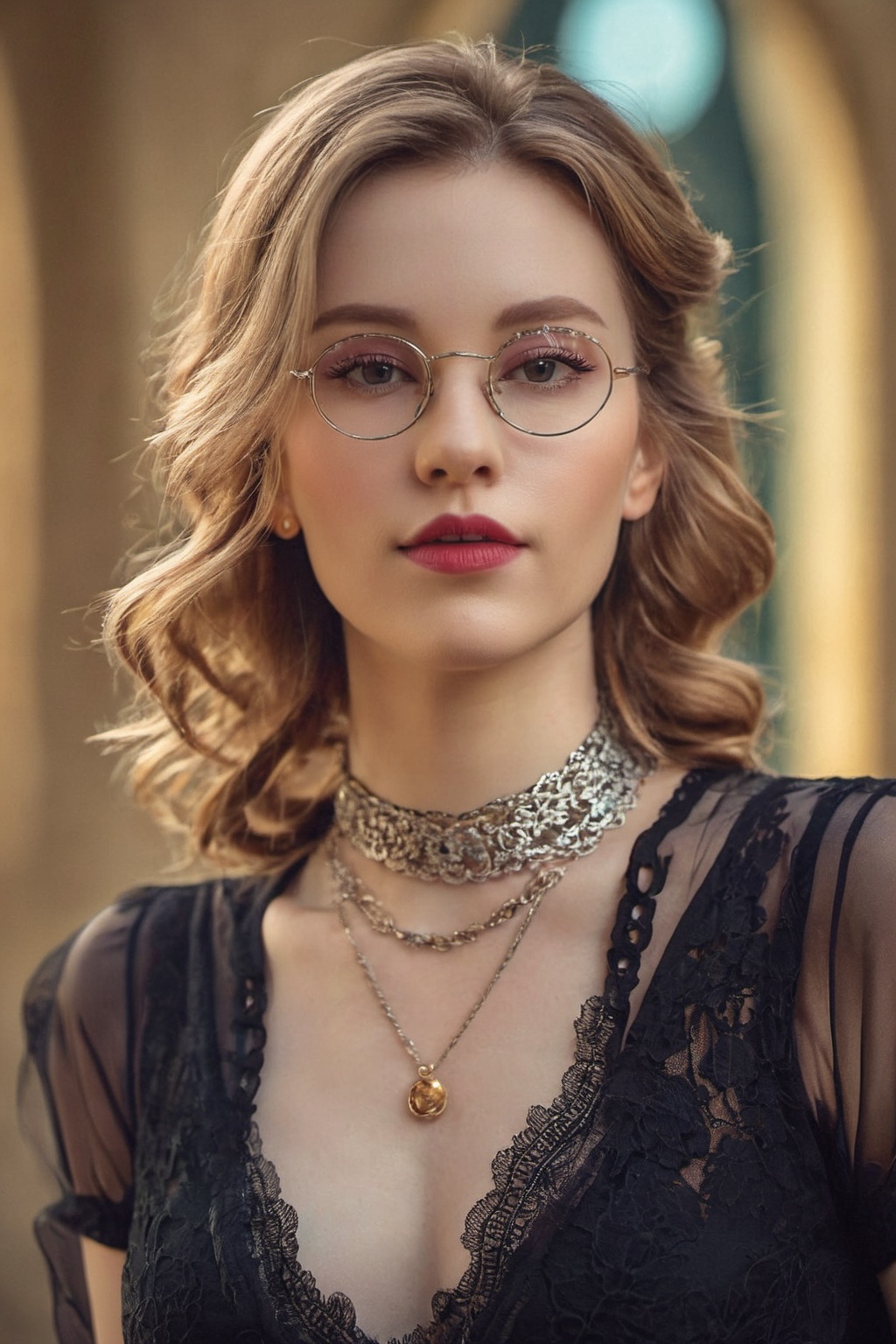 Full body shot of a beautiful German woman,  (((39 years old))) pale skin,  dark blonde hair with silver streaks on Tensor...
