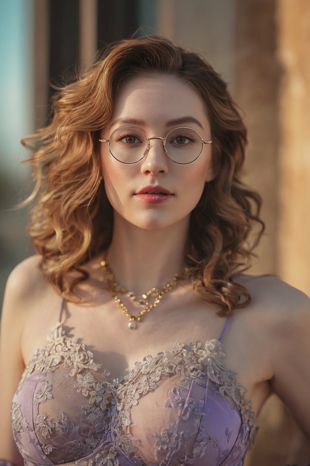 Full body shot of a beautiful German woman,  (((39 years old))) pale skin,  dark blonde hair with silver streaks on Tensor...