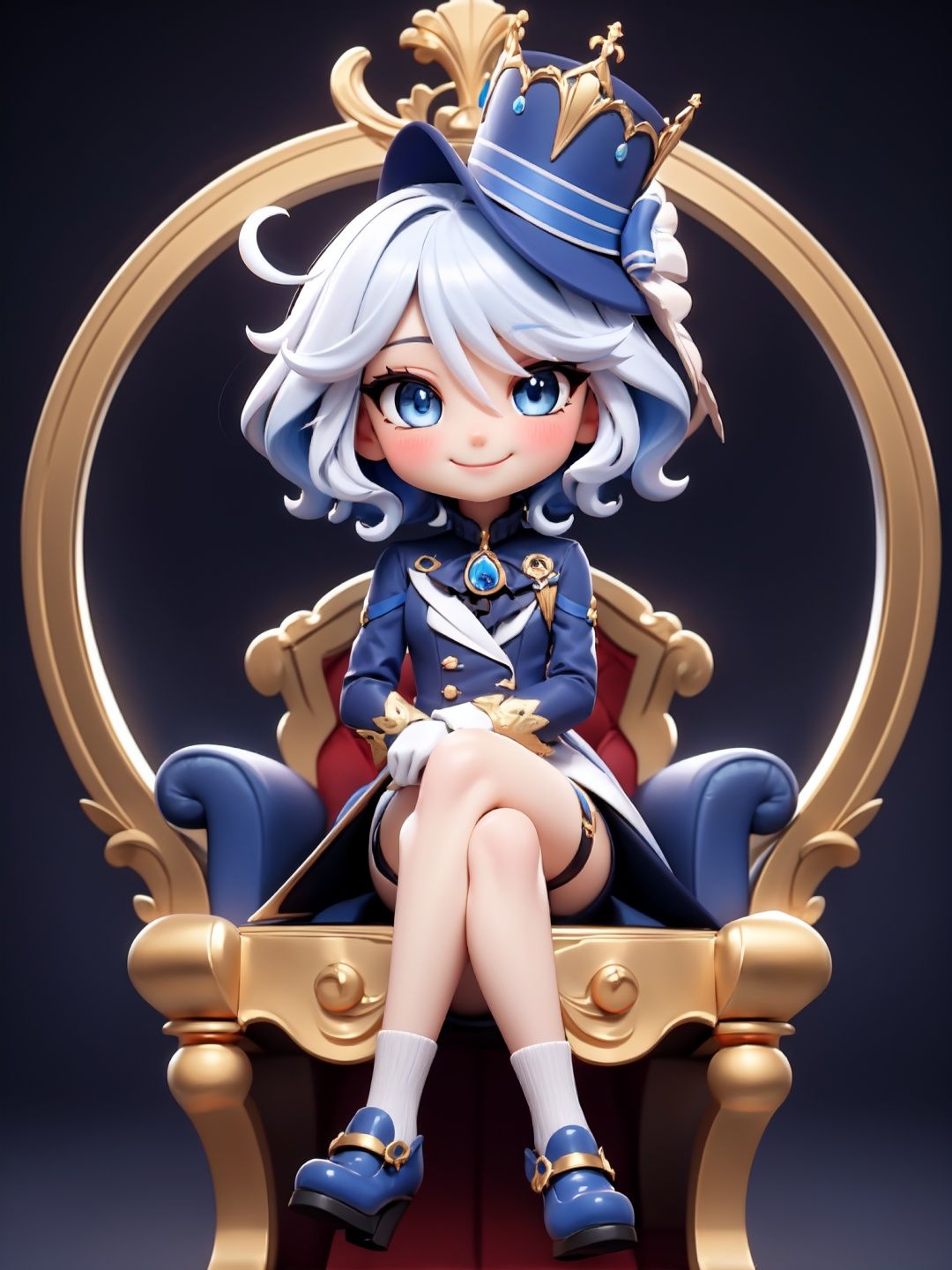 furina,  chibi,  hat on Tensor.Art