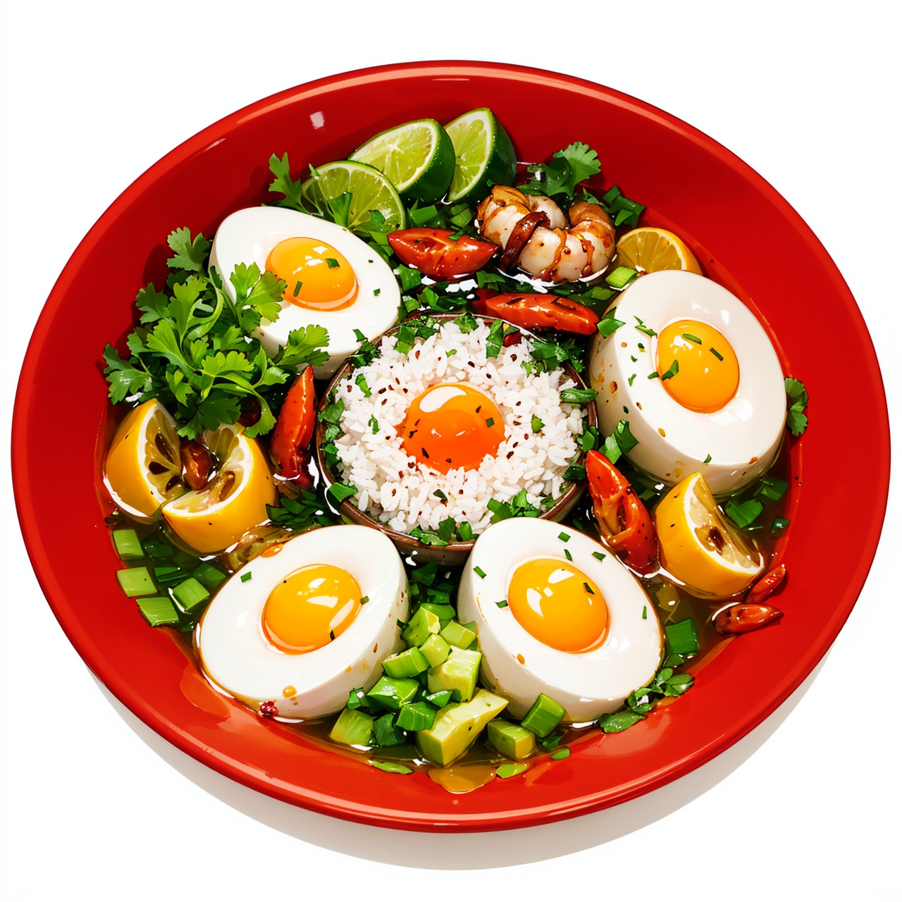 bowl,  egg,  food on Tensor.Art
