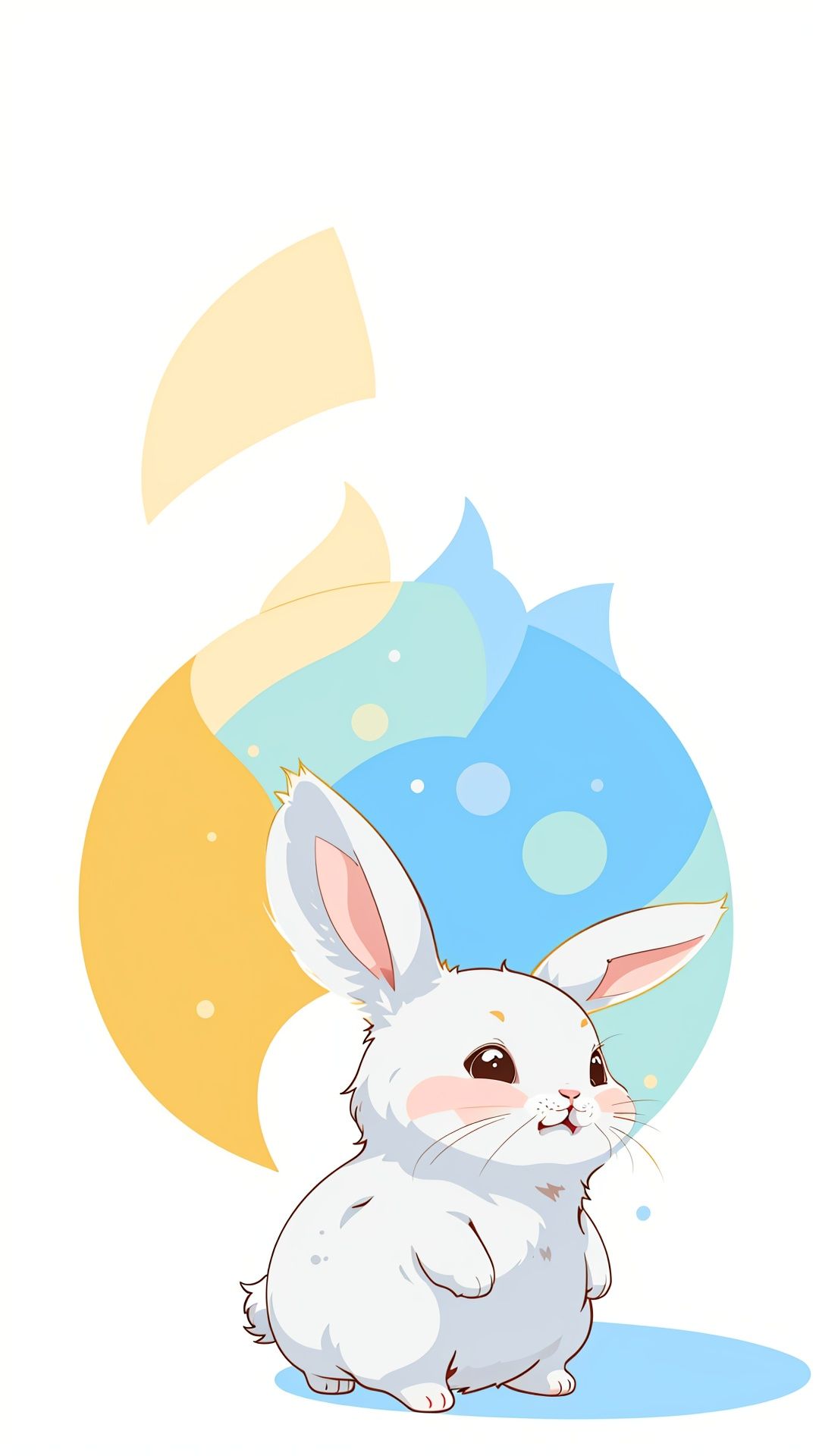 adorable rabbit character,  simple,  flat by Ai Art Vision on Tensor.Art