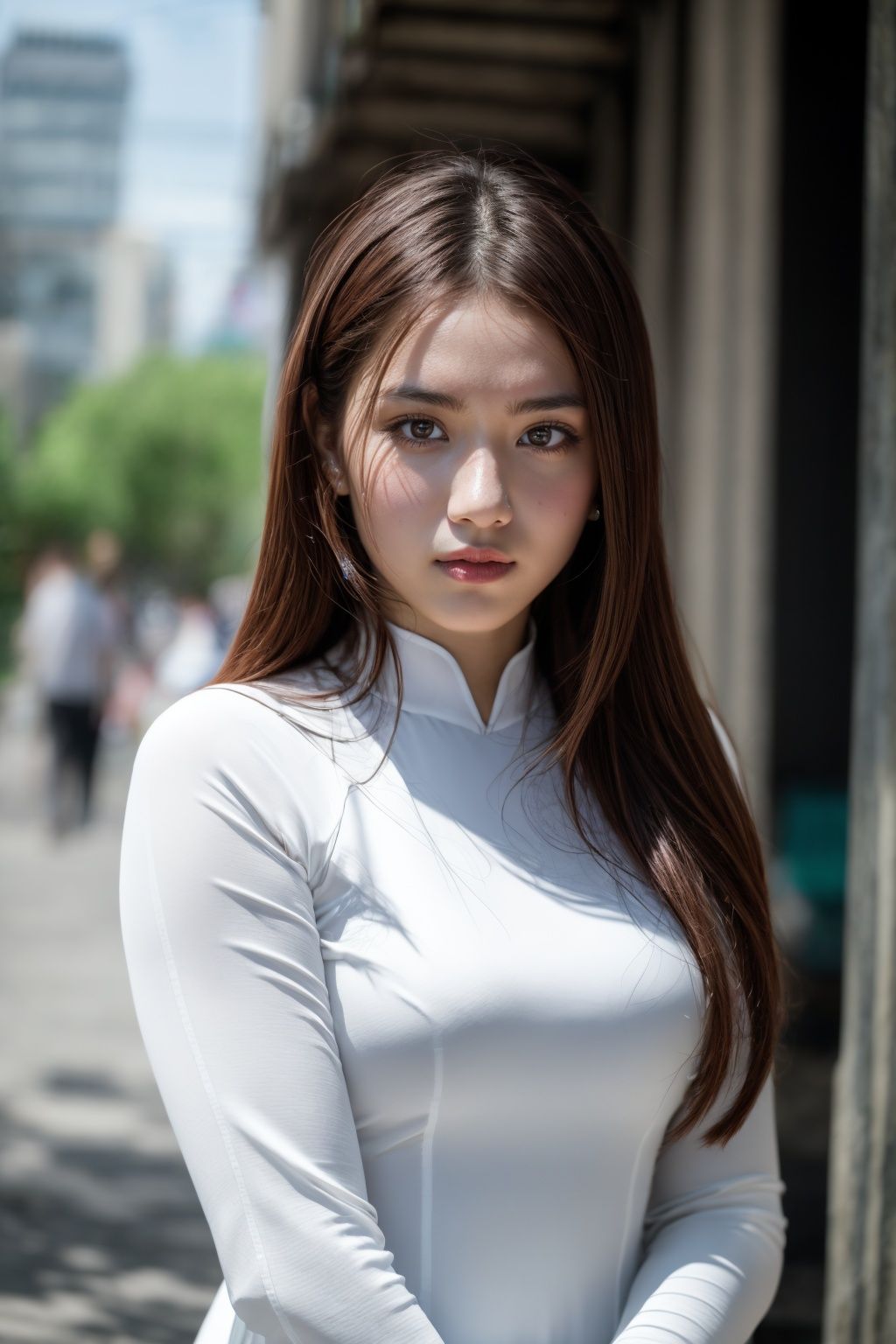 1girl,  aodai ,  (upper body) masterpiece on Tensor.Art