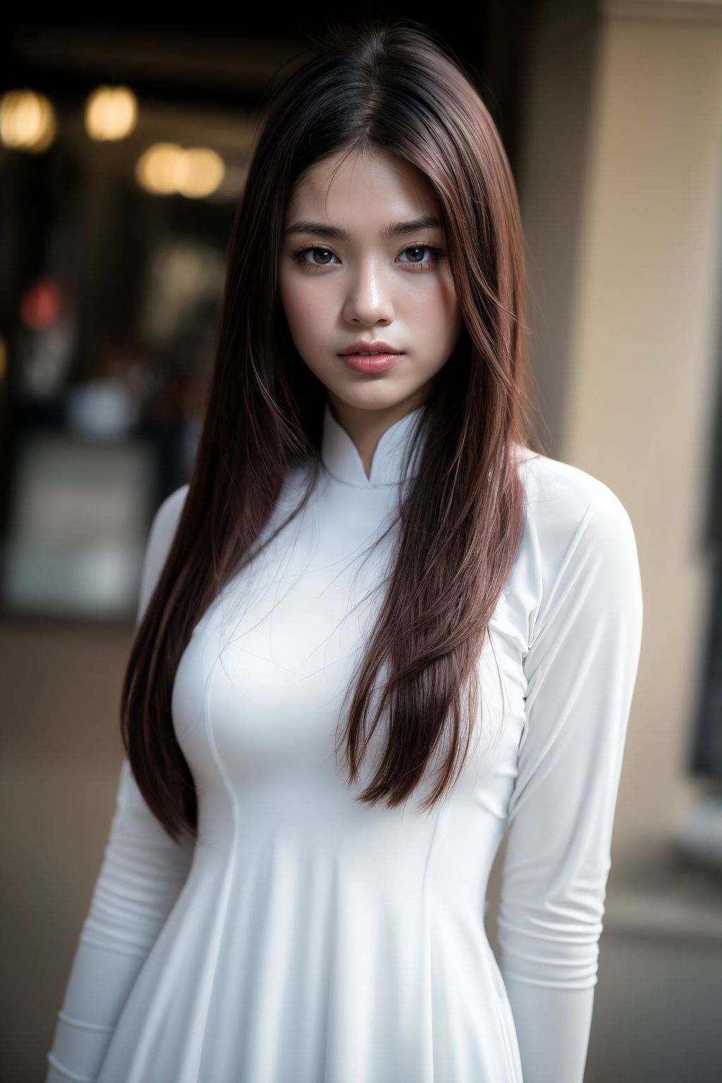1girl,  aodai ,  (upper body) masterpiece on Tensor.Art