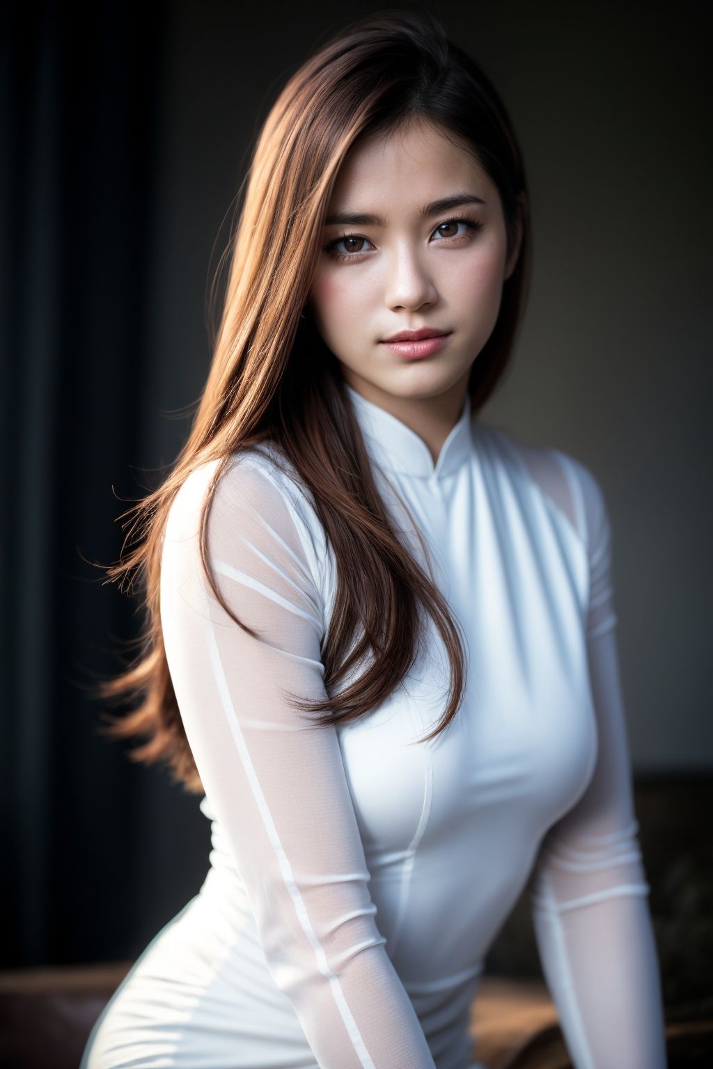 1girl,  aodai ,  a stunning photo with beautiful saturation on Tensor.Art