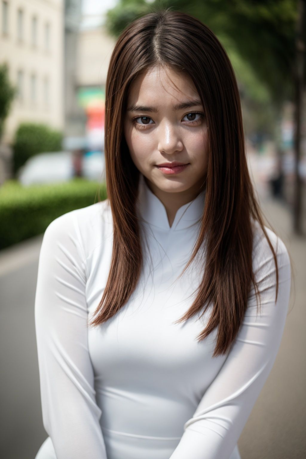 1girl,  aodai ,  skinny on Tensor.Art